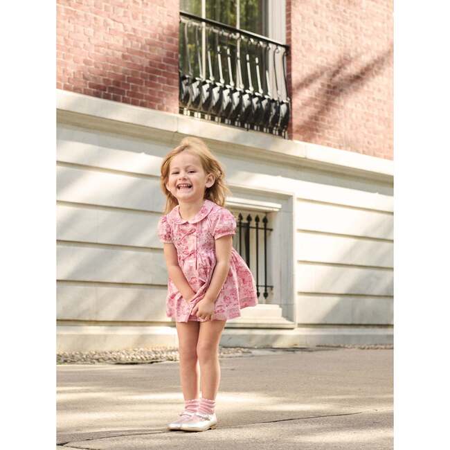 Nicky Hilton x La Coqueta Pink Toile de Jouy Theodora Baby Girl Hand-Smocked Set - Dresses - 5