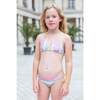 Rainbow Striped Triangle with Side Tie Details Two Piece Bikini - Two Pieces - 2