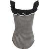 Off Shoulder Gingham One Piece Swimsuit - One Pieces - 2