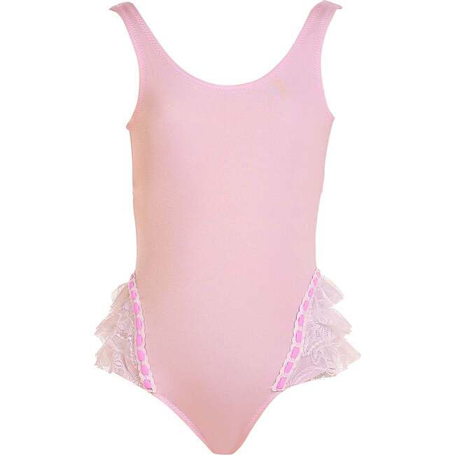 Triple Layered Lace Ruffle One Piece Swimsuit