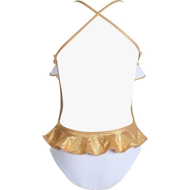 Triple Ruffled with Bow Detail One Piece Swimsuit - One Pieces - 4