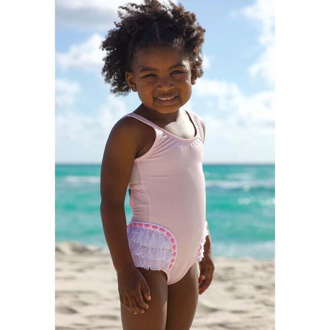 Triple Layered Lace Ruffle One Piece Swimsuit - One Pieces - 3