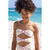 Multi Color Striped Cutout Heart-Shaped Buckles One Piece Swimsuit - One Pieces - 2