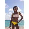 Multi Color Striped Bandeau Two Piece Bikini - Two Pieces - 2