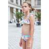 Multi Color Striped Ruffle with Trim Two Piece Bikini - Two Pieces - 3