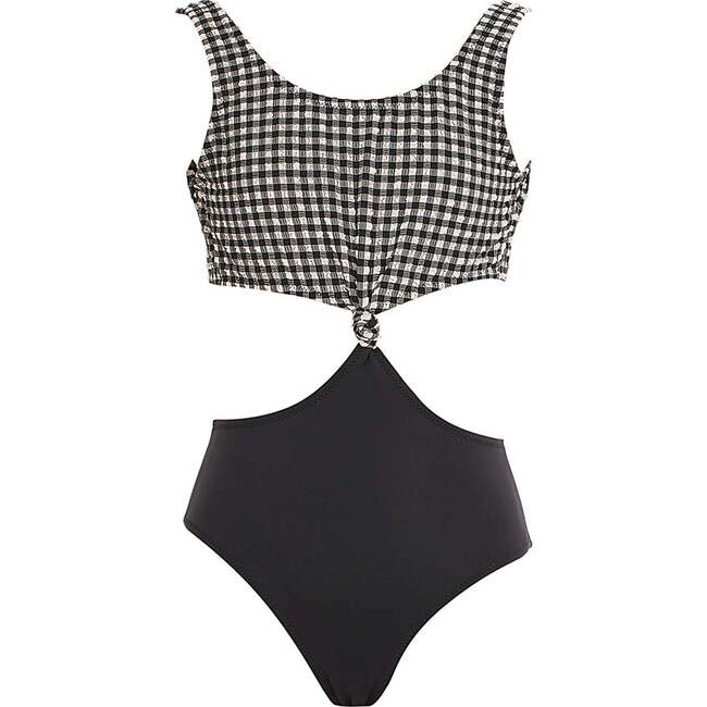 Checkered Cutout with Center Knot Detail