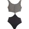Checkered Cutout with Center Knot Detail - One Pieces - 1 - thumbnail
