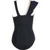 Asymmetrical Ruffle Decorative Embroidery Accents One Piece Swimsuit - One Pieces - 3