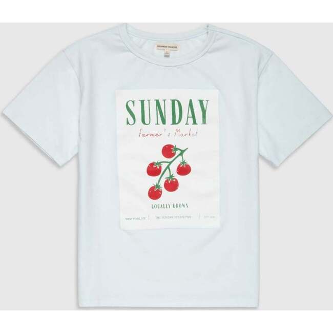 Organic Weekend Tee in Sky Blue