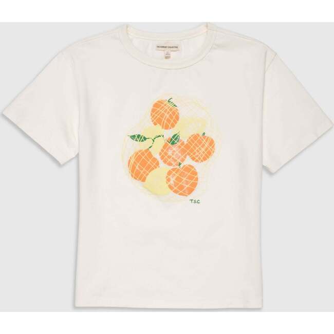 Organic Weekend Tee in White Mixed Fruit