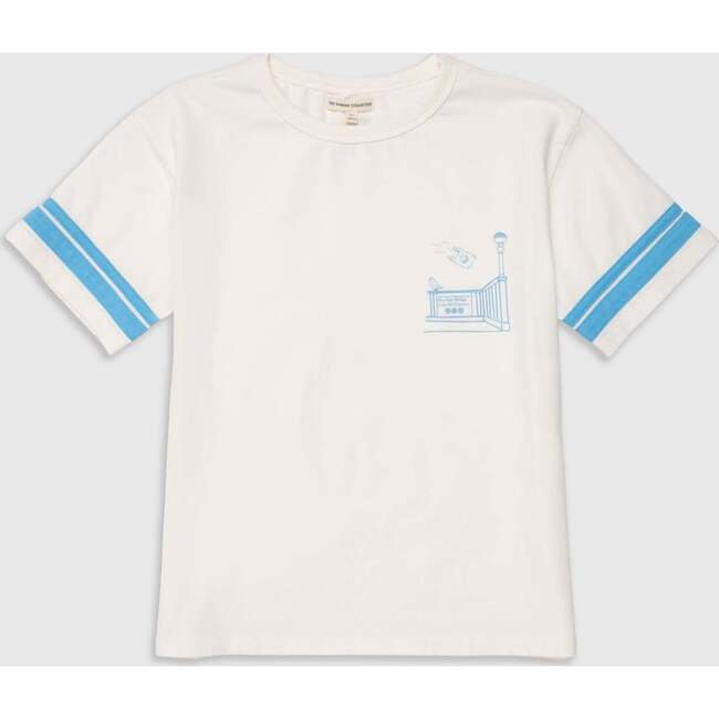 Organic Weekend Tee with Buzzer Blue Trim