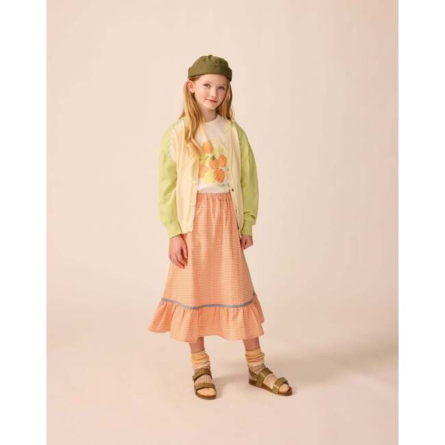 Picnic Skirt in Orange Gingham