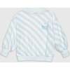 Organic Weekend Sweatshirt in Sky Blue Stripe - Sweatshirts - 1 - thumbnail