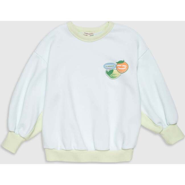 Organic Weekend Sweatshirt in Sky Blue