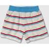 Organic Weekend Shorts in Terry Stripe - Shorts - 1 - thumbnail