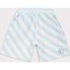 Organic Weekend Shorts in Sky Blue Stripe - Shorts - 1 - thumbnail