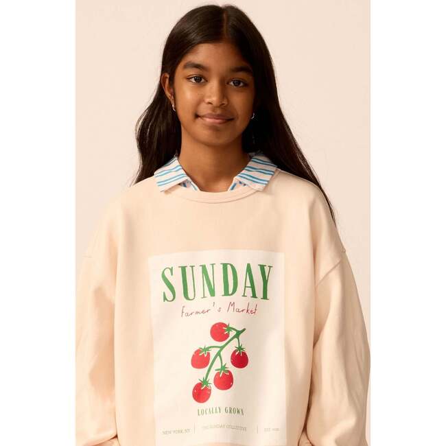 Organic Weekend Sweatshirt in Peach - Sweatshirts - 3