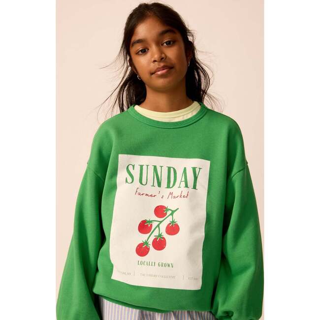 Organic Weekend Sweatshirt in Cucumber