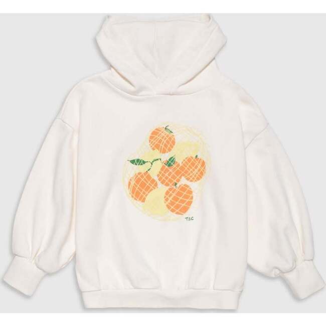 Organic Weekend Hoodie in White Mixed Fruit