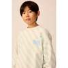 Organic Weekend Sweatshirt in Sky Blue Stripe - Sweatshirts - 3 - thumbnail