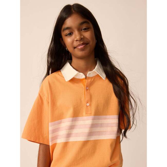 Organic Weekend Polo in Overtime Orange