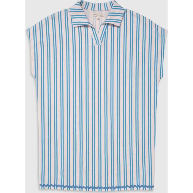 Organic Tunic Dress in Pink Cloud Stripe