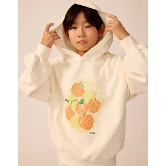 Organic Weekend Hoodie in White Mixed Fruit - Sweatshirts - 3