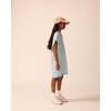 Organic Tunic Dress in Pink Cloud Stripe - Dresses - 3