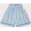 Flutter Shorts in Pink Cloud Stripe - Shorts - 1 - thumbnail