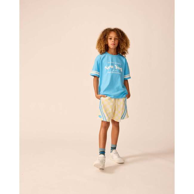 Basketball Shorts in Lemonade Check