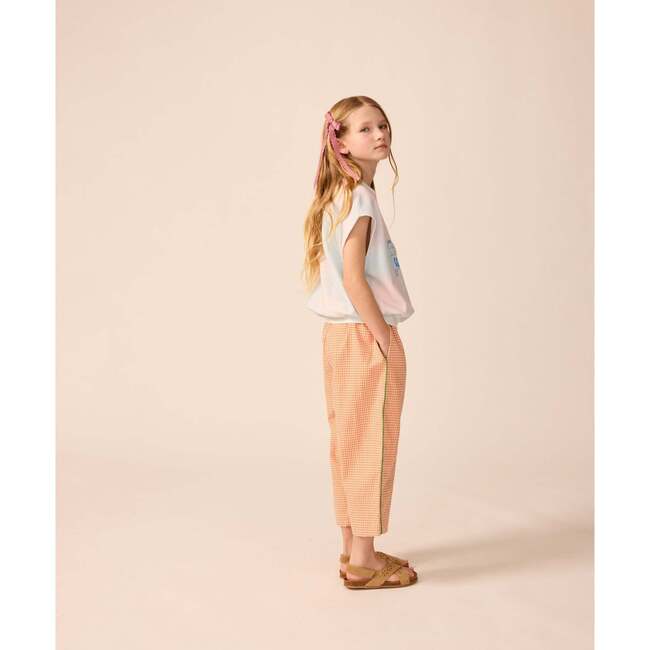 Friday Pant in Orange Gingham - Pants - 3