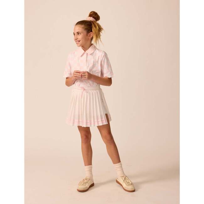 Tech Play Polo in Pink Check