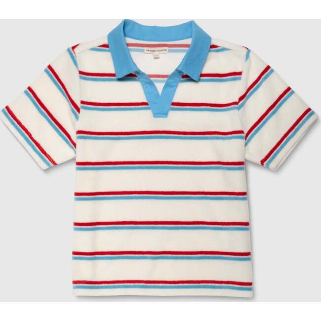 Organic Recess Polo in Terry Stripe