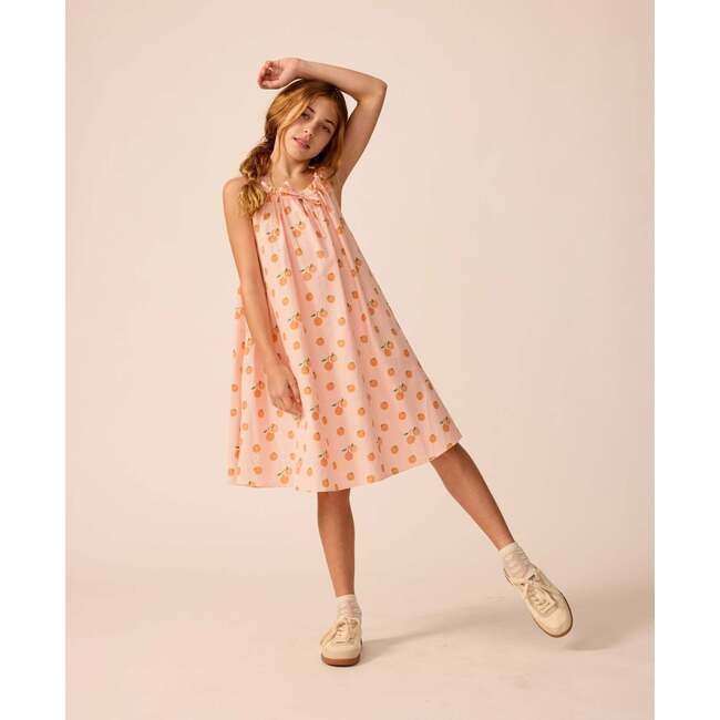 Tie Neck Dress in Clementine - Dresses - 4