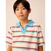 Organic Recess Polo in Terry Stripe - Blouses - 4 - thumbnail