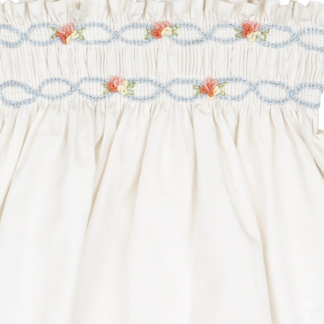 Embroidered Flutter Set, Ivory