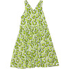 Cross Back Twirly Dress in Pickles - Dresses - 1 - thumbnail