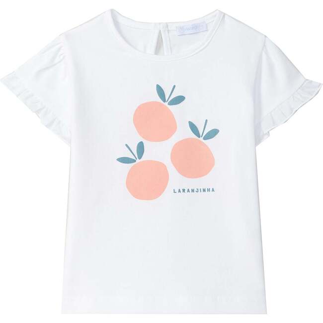 LARANJINHA Peaches T-Shirt, White