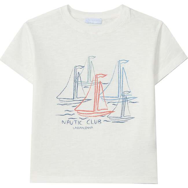 LARANJINHA Sailing Day T-Shirt, Off-White