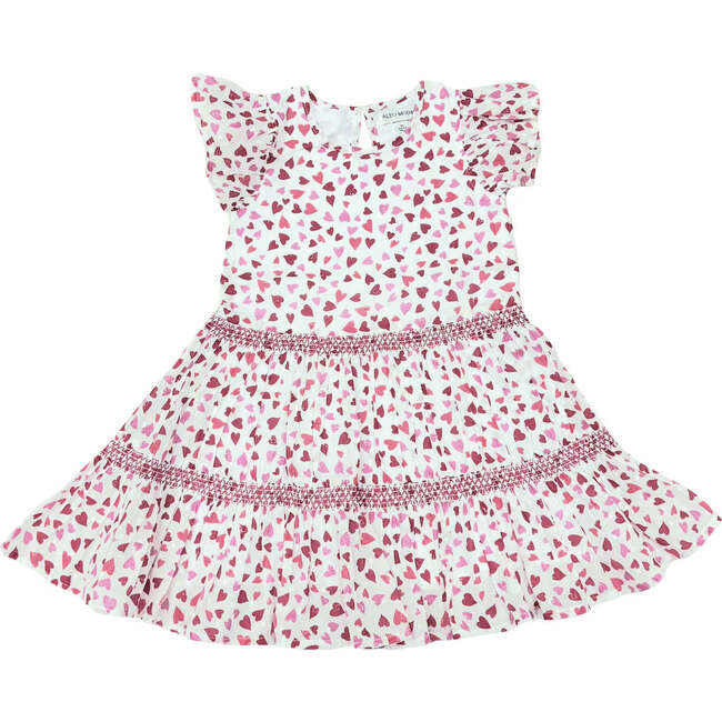 Hearts Print Twirl Dress & Bloomer Set