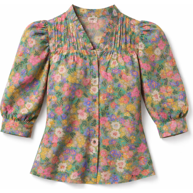 Abstract Floral Juliette Blouse