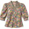Abstract Floral Juliette Blouse - Blouses - 1 - thumbnail