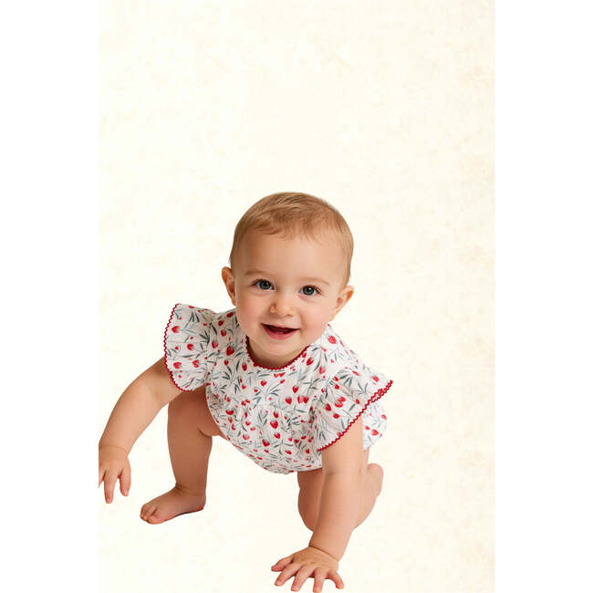 Strawberry Maeve Bubble - Rompers - 3