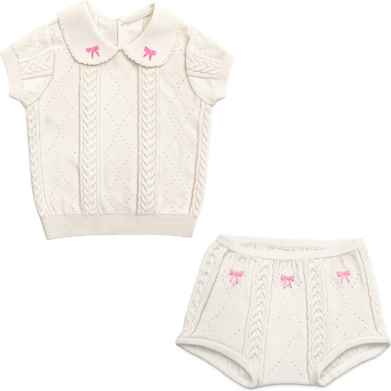 Helly Knit Set, Ivory