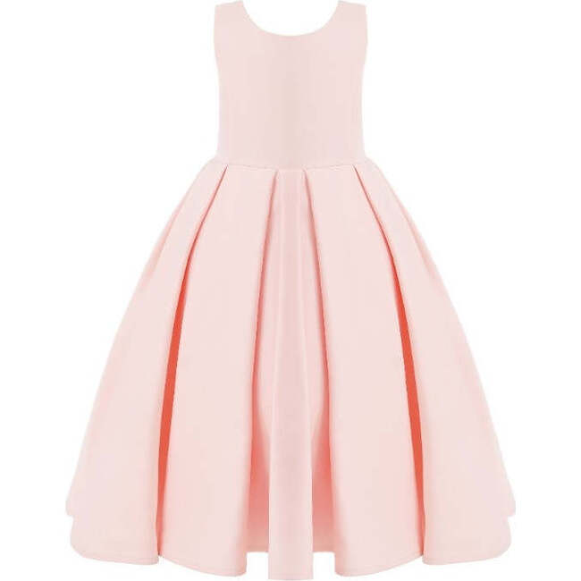 Satin Bow-Back Dress, Pink