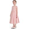 Satin Bow-Back Dress, Pink - Dresses - 4