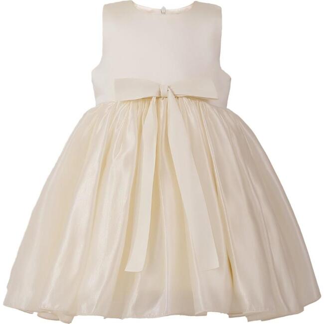 Timeless Cape-Overlay Gown, Beige - Dresses - 4