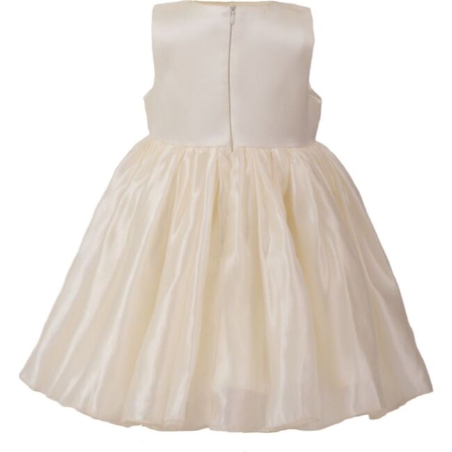 Timeless Cape-Overlay Gown, Beige - Dresses - 5