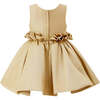 Ruffle Waist Formal Dress, Gold - Dresses - 3