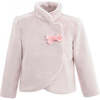 Plush Asymmetrical Coat, Pink - Coats - 1 - thumbnail